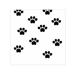 Dog Paw Print T- Shirt Paw Pattern 6 Square Satin Scarf (30  X 30 ) by maxcute