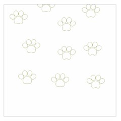 Dog Paw Print T- Shirt Paw Pattern T- Shirt Square Satin Scarf (36  X 36 ) by maxcute