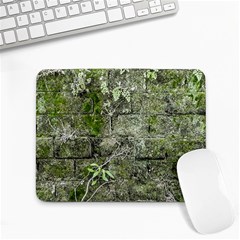 Old Stone Exterior Wall With Moss Small Mousepad by dflcprintsclothing