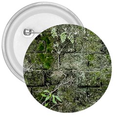 Old Stone Exterior Wall With Moss 3  Buttons by dflcprintsclothing