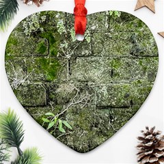 Old Stone Exterior Wall With Moss Ornament (heart) by dflcprintsclothing