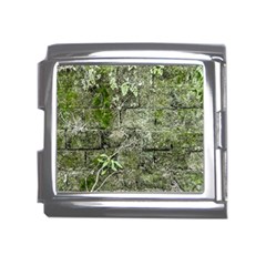 Old Stone Exterior Wall With Moss Mega Link Italian Charm (18mm) by dflcprintsclothing