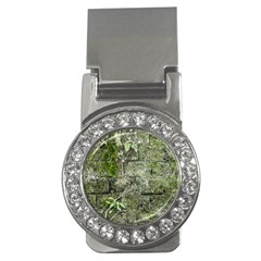 Old Stone Exterior Wall With Moss Money Clips (cz)  by dflcprintsclothing