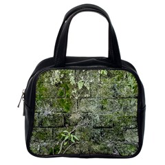 Old Stone Exterior Wall With Moss Classic Handbag (one Side) by dflcprintsclothing