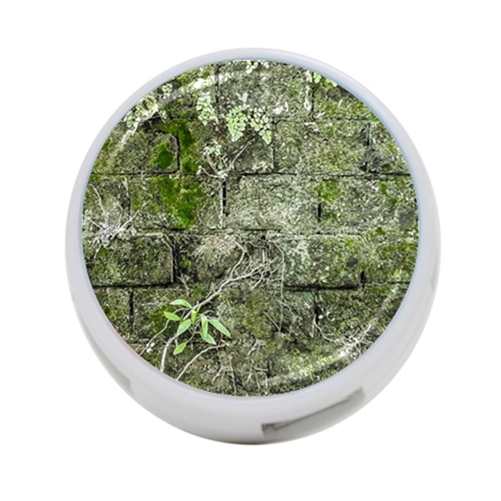 Old Stone Exterior Wall With Moss 4-Port USB Hub (One Side)