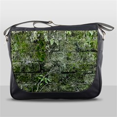 Old Stone Exterior Wall With Moss Messenger Bag by dflcprintsclothing