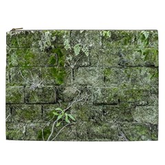 Old Stone Exterior Wall With Moss Cosmetic Bag (xxl) by dflcprintsclothing