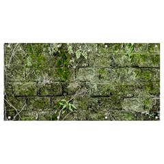 Old Stone Exterior Wall With Moss Banner And Sign 8  X 4  by dflcprintsclothing