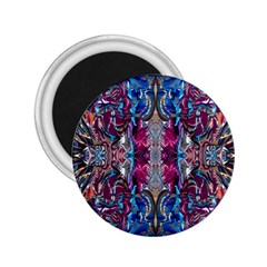 Abstract Blend Repeats 2 25  Magnets by kaleidomarblingart