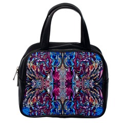 Abstract Blend Repeats Classic Handbag (one Side) by kaleidomarblingart