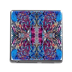 Abstract Blend Repeats Memory Card Reader (square 5 Slot) by kaleidomarblingart