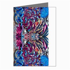 Abstract Blend Repeats Greeting Cards (pkg Of 8) by kaleidomarblingart