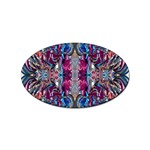 Abstract Blend Repeats Sticker Oval (10 pack) Front