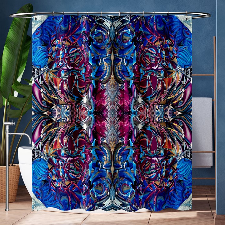 Abstract Blend Repeats Shower Curtain 60  x 72  (Medium) 