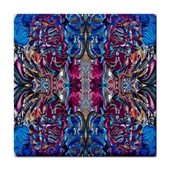 Abstract Blend Repeats Tile Coaster by kaleidomarblingart