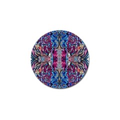 Abstract Blend Repeats Golf Ball Marker by kaleidomarblingart