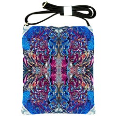 Abstract Blend Repeats Shoulder Sling Bag by kaleidomarblingart