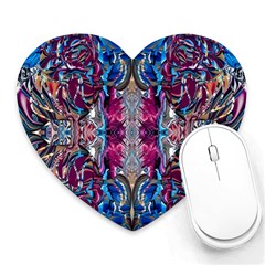 Abstract Blend Repeats Heart Mousepad by kaleidomarblingart