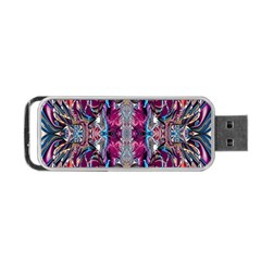 Abstract Blend Repeats Portable Usb Flash (one Side) by kaleidomarblingart