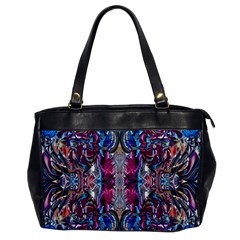 Abstract Blend Repeats Oversize Office Handbag by kaleidomarblingart