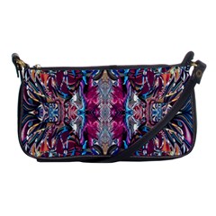 Abstract Blend Repeats Shoulder Clutch Bag by kaleidomarblingart