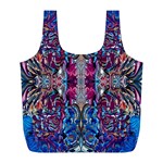 Abstract Blend Repeats Full Print Recycle Bag (L) Front