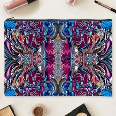 Abstract Blend Repeats Cosmetic Bag (xxxl) by kaleidomarblingart