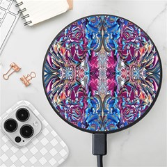 Abstract Blend Repeats Wireless Fast Charger(black) by kaleidomarblingart