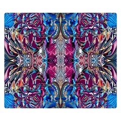 Abstract Blend Repeats One Side Premium Plush Fleece Blanket (small) by kaleidomarblingart