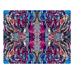 Abstract Blend Repeats One Side Premium Plush Fleece Blanket (large) by kaleidomarblingart