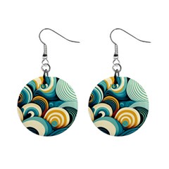 Waves Mini Button Earrings by fructosebat