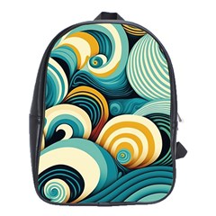 Waves School Bag (xl) by fructosebat