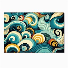 Waves Postcard 4 x 6  (pkg Of 10) by fructosebat