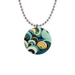 Waves 1  Button Necklace by fructosebat