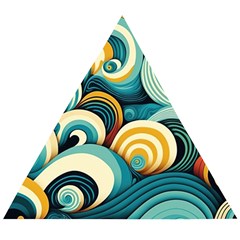 Waves Wooden Puzzle Triangle by fructosebat