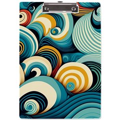 Waves A4 Acrylic Clipboard by fructosebat