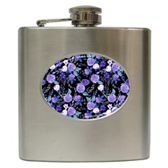 Dark Floral Hip Flask (6 Oz) by fructosebat