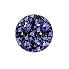 Dark Floral Hat Clip Ball Marker (4 Pack) by fructosebat