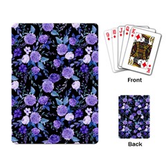 Dark Floral Playing Cards Single Design (rectangle) by fructosebat