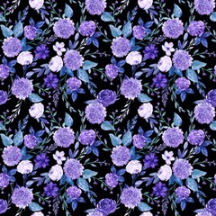 Dark Floral Play Mat (rectangle) by fructosebat