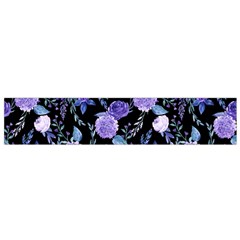 Dark Floral Small Premium Plush Fleece Scarf by fructosebat