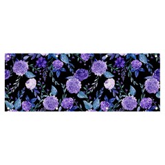 Dark Floral Banner And Sign 8  X 3  by fructosebat