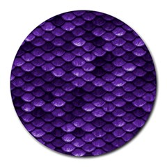 Purple Scales! Round Mousepad by fructosebat