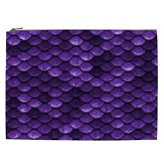 Purple Scales! Cosmetic Bag (xxl) by fructosebat