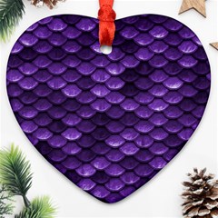 Purple Scales! Ornament (heart) by fructosebat