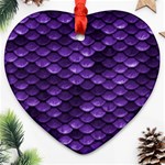 Purple Scales! Ornament (Heart) Front