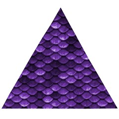 Purple Scales! Wooden Puzzle Triangle by fructosebat