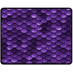 Purple Scales! One Side Fleece Blanket (Medium) 60 x50  Blanket Front