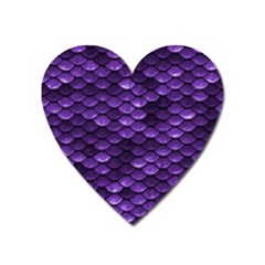 Purple Scales! Heart Magnet by fructosebat