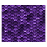 Purple Scales! One Side Premium Plush Fleece Blanket (Small) 50 x40  Blanket Front